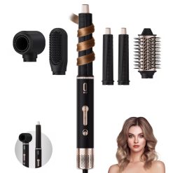 5-in-1 Hot Air Brush and Detachable Hair Dryer Set
