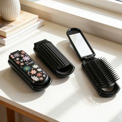 Foldable Pocket Comb with Mirror
